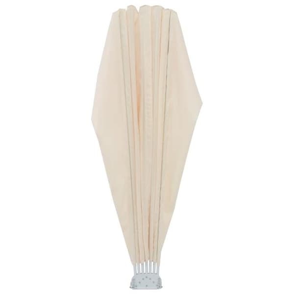 Maison Exclusive - Fällbart sidotak för terrass Creme 160 cm