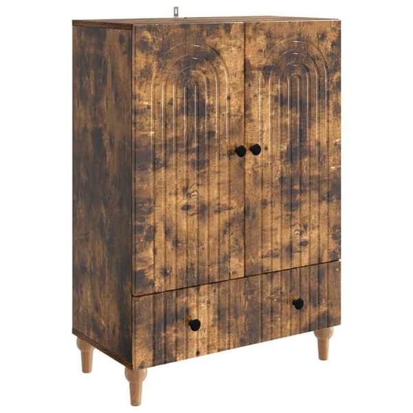 Maison Exclusive - Buffet Røget Eg 66 x 34,5 x 95 cm Ingeniørtræ