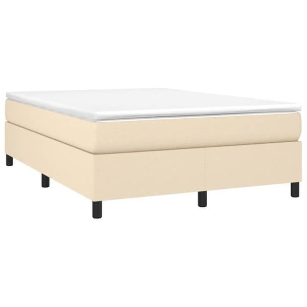 Maison Exclusive - Kerrosvuode vaaleancremillä 140x190 cm kangasta Grädde