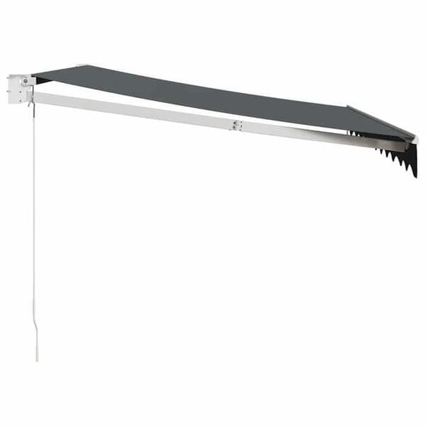 Maison Exclusive - Retractable markis antracit 3,5x2,5 m tyg och aluminium