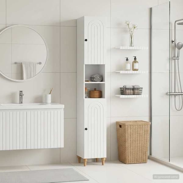 Maison Exclusive - Badeværelsesskab med Åben Hylde ALKMAAR