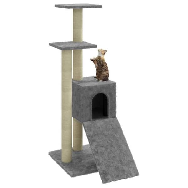Maison Exclusive - Kattekradsetræ med sisal kløer Lys grå 92 cm ljusgrått