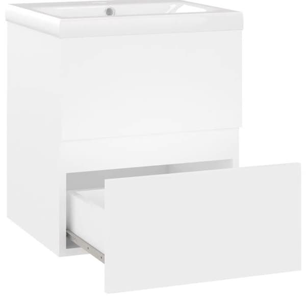 Maison Exclusive - Vaskeskab med integreret vask Hvid Agglomereret Vit