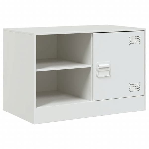 Maison Exclusive - TV-möbel vit 67x39x44 cm stål