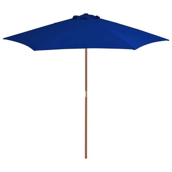 Maison Exclusive - Haveparasol med blå træstang 270 cm