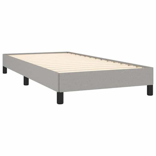 Maison Exclusive - Sengebund uden madras lys grå 80x200 cm stof