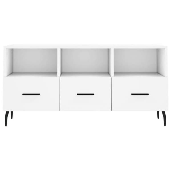 Maison Exclusive - TV-möbel vit 102x36x50 cm ingenjörsträ Vit