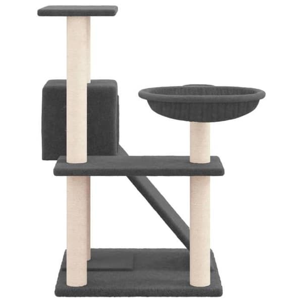 Maison Exclusive - Kattekradse med sisal i mørkegrå 82 cm Mörkgrå