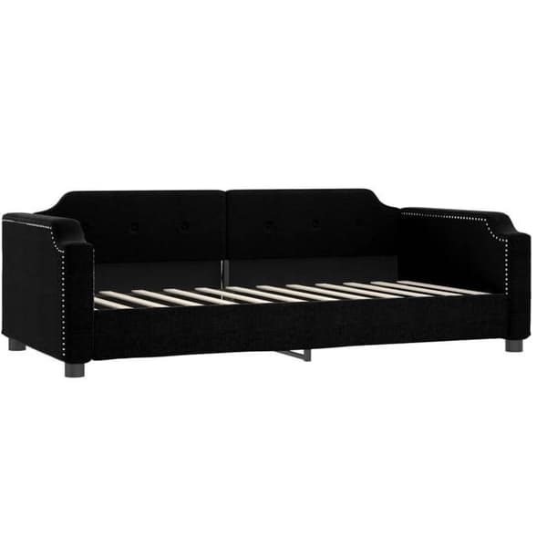 Maison Exclusive - Päivävuode mustalla patjalla 90x190 cm kangas