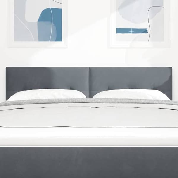 Maison Exclusive - Mörkgrå sänggavel 160 cm Sammet