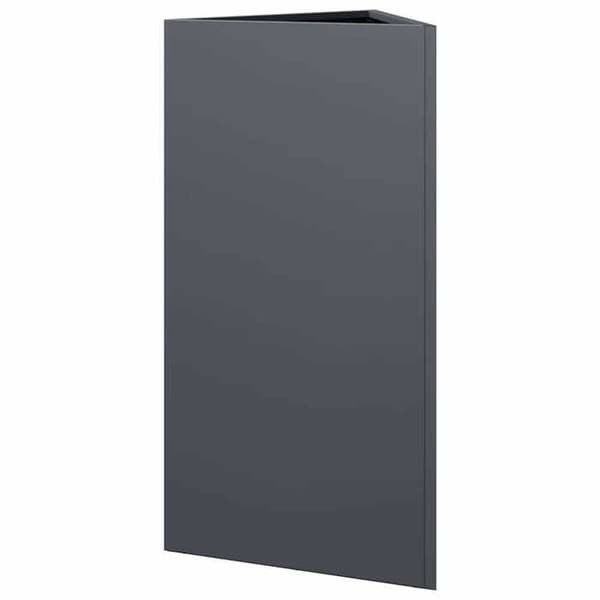 Maison Exclusive - Triangulär anthracite-jardiniär 40x34,5x75 cm stål