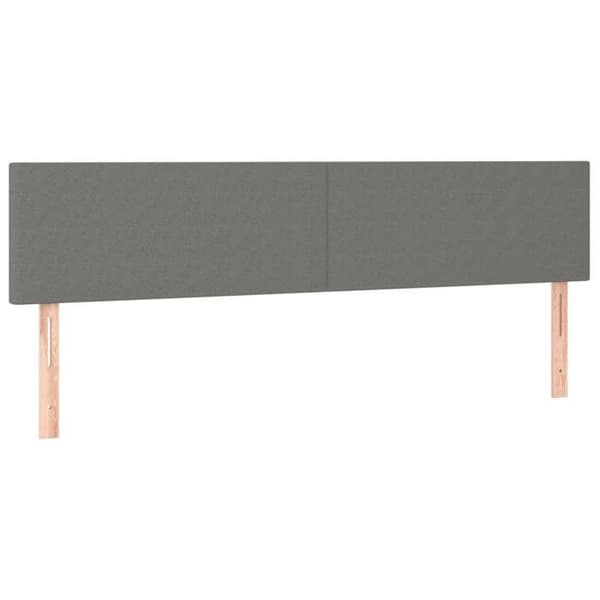 Maison Exclusive - LED-huvudgavel Mörkgrå 200x5x78/88 cm Tyg mörkgrå