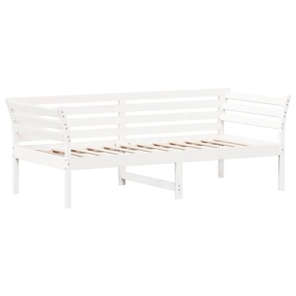 Daybed uden madras hvid 75x190 cm massiv fyrretræ76 [cm] Vit