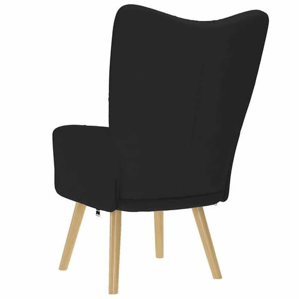 Maison Exclusive - Sort stof afslapningsstol