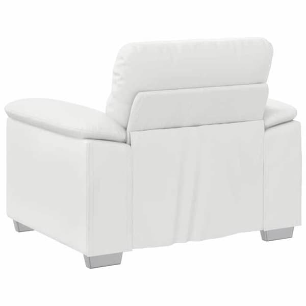 Maison Exclusive - Vit fåtöljsoffa 100x81x84 cm i konstläder