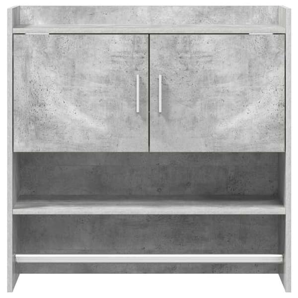 Maison Exclusive - Væghylde Montering væg Grå beton 80 x 36 x 80 cm