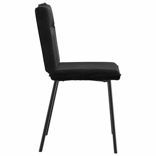 Maison Exclusive - Matstolar set om 4 Svart Sammet