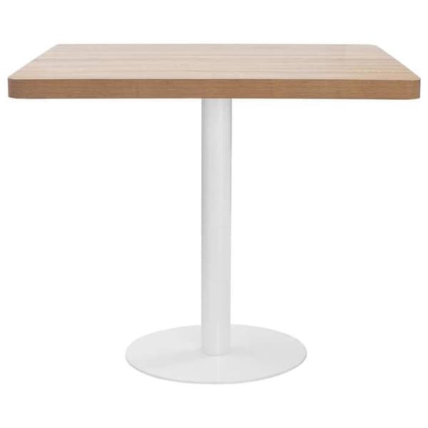 Maison Exclusive - Ljusbrun bistrobord 80x80 cm MDF