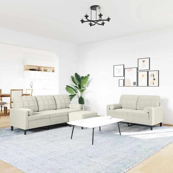 Maison Exclusive - 3-delars soffgrupp med kuddar och sammetstrumpor
