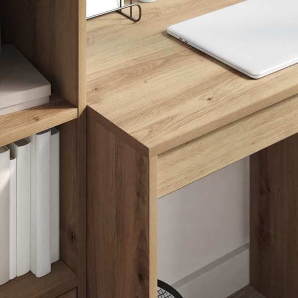 Maison Exclusive - Håndlavet egetræskontor 70 x 50 x 76 cm Ek (träutseende)