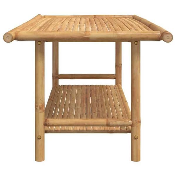 Bord - EKSKLUSIV HUS - 110x55x45 cm - Bambus - Ventilerede, rådfrie lameller - Robust overflade & opbevaring