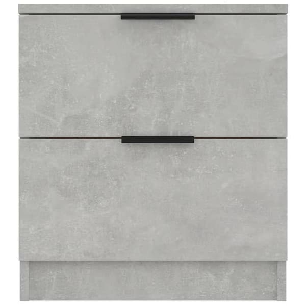 Maison Exclusive - 2 stk. natborde Grå beton Ingeniørtræ Betonggrå
