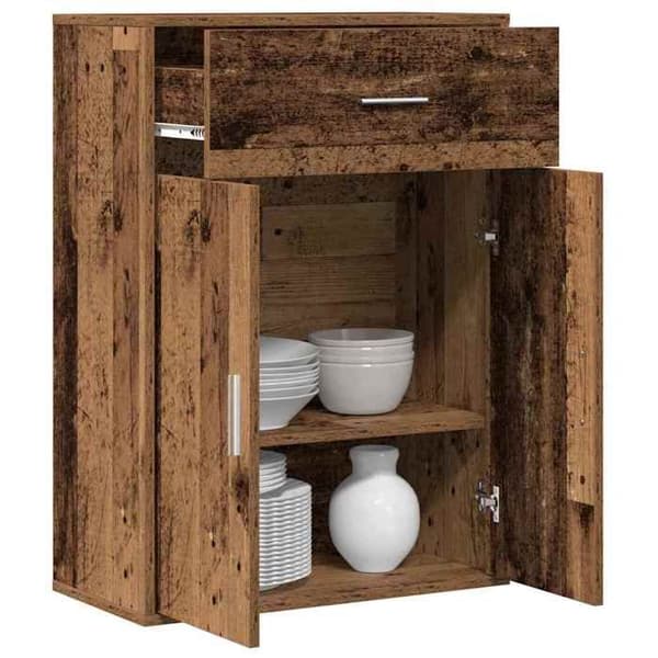 Buffé - EXKLUSIVT HEM - 60 x 30 x 84 cm - Ingenjörsträ - Nutida - Rymlig förvaring