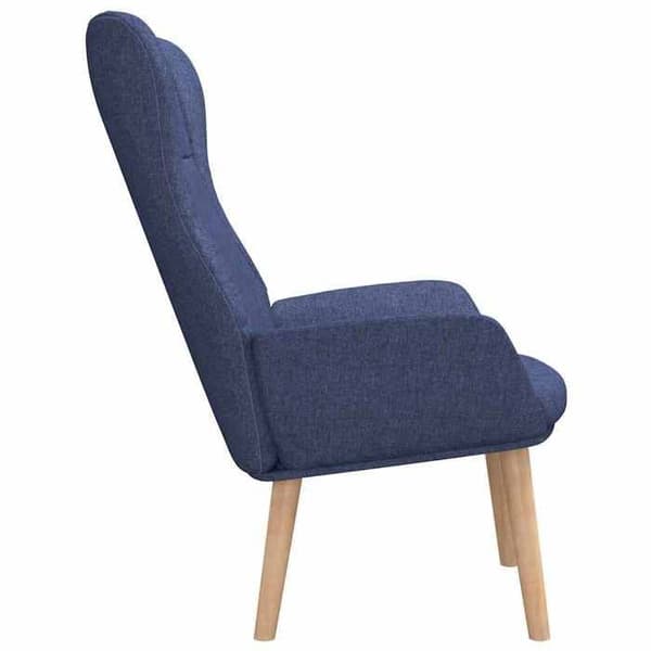 Maison Exclusive - Avkopplingsstol Blå Tyg