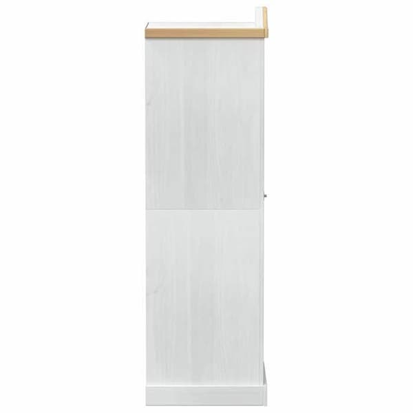 Maison Exclusive - Skåp Vit 55 x 52 x 170 cm Massivt trä Vit