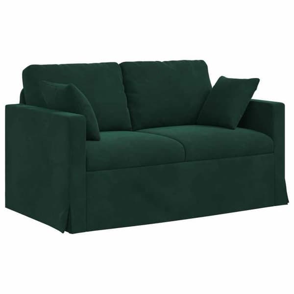 Maison Exclusive - Mörkgrön Soffa 138 x 78 x 80 cm Sammet