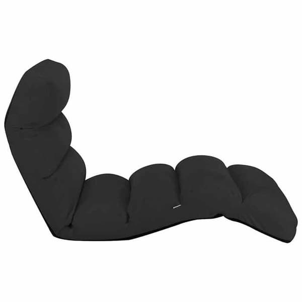 Maison Exclusive - Fällbar golvstol Svart konstläder