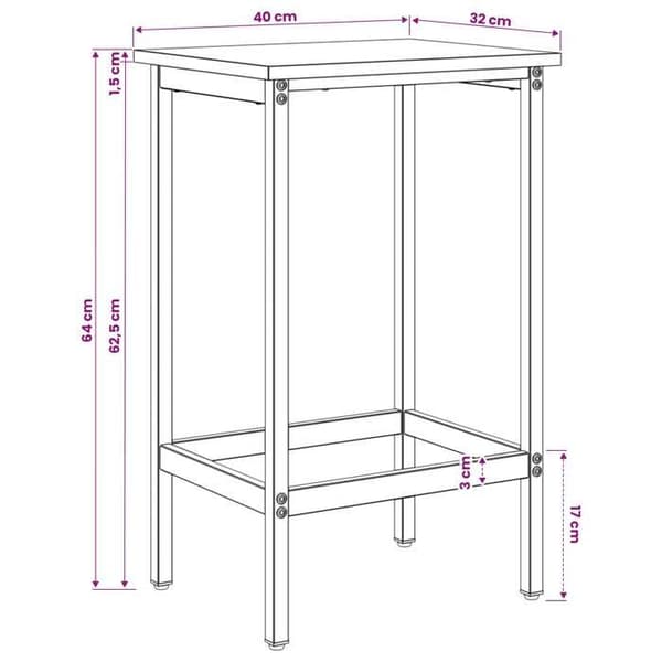 Maison Exclusive - Barstol 2 st Antik trä 40 x 32 x 64 cm