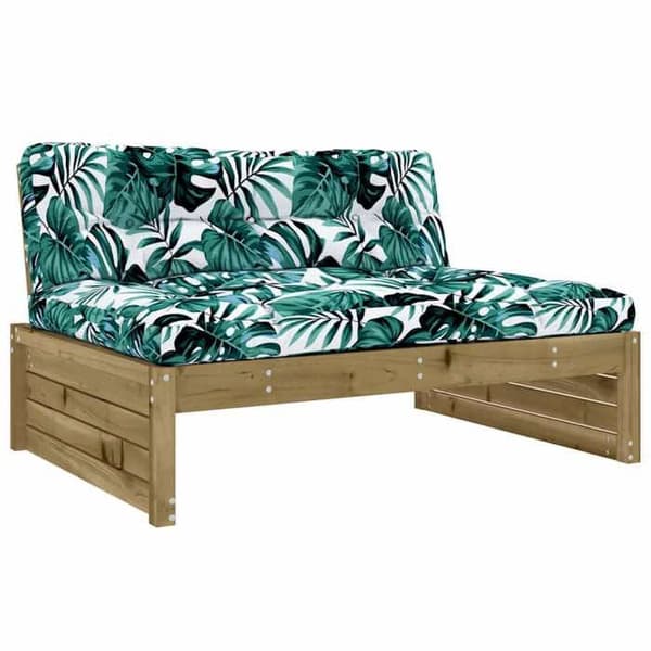 Maison Exclusive - Central soffa 120x80 cm impregnerad furu