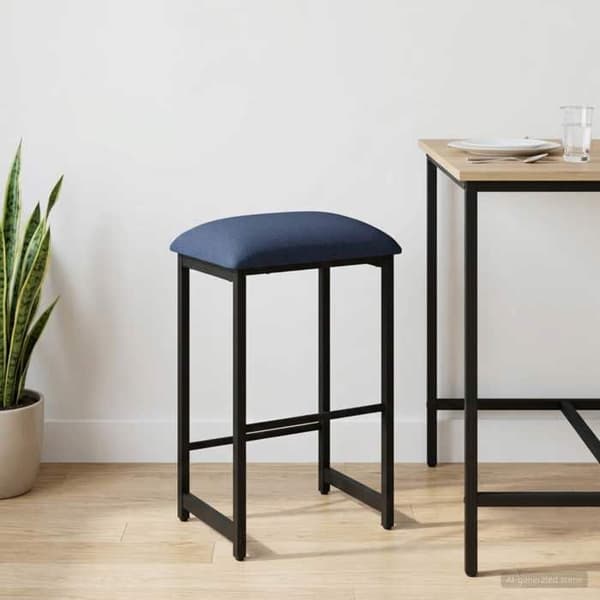 Maison Exclusive - Barstol Blå 40 x 32 x 64 cm Ingenjörsträ