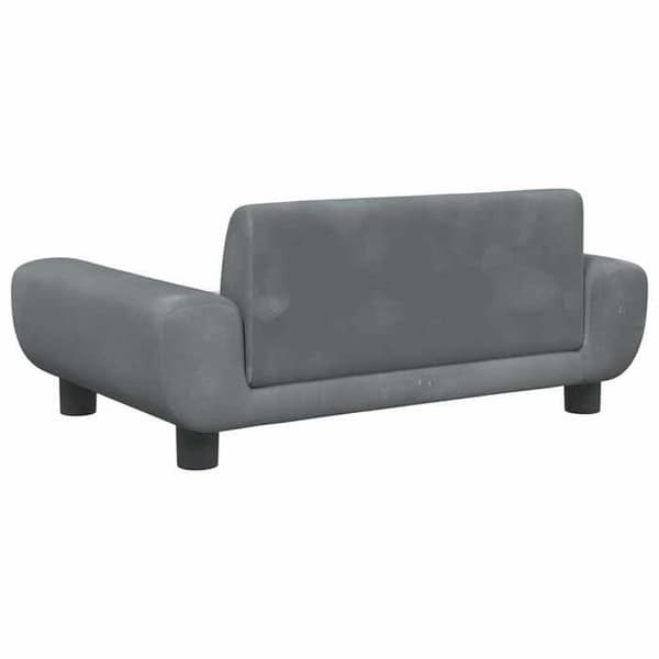 Maison Exclusive - Mörkgrå hundsäng 70x45x33 cm sammet mörkgrå