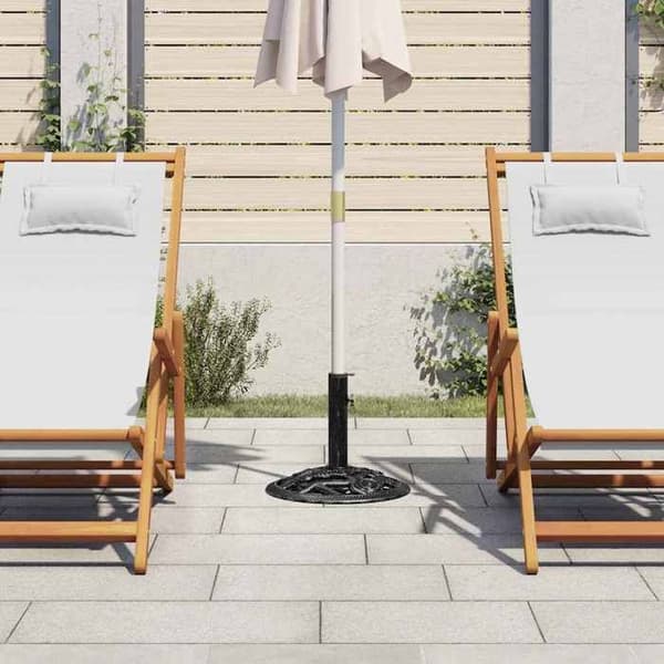 Maison Exclusive - Sort parasolfod 40x40x32 cm Gussejern
