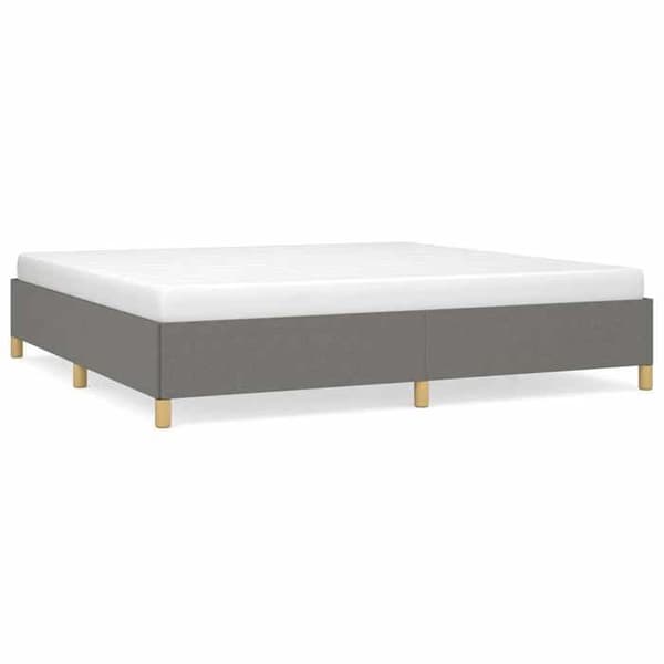 Maison Exclusive - Sengebund uden madras mørkegrå 200x200 cm stof