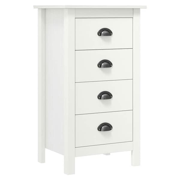 Maison Exclusive - Buffet Hill Blanc 46x35x80 cm Solid fyrretræ Vit