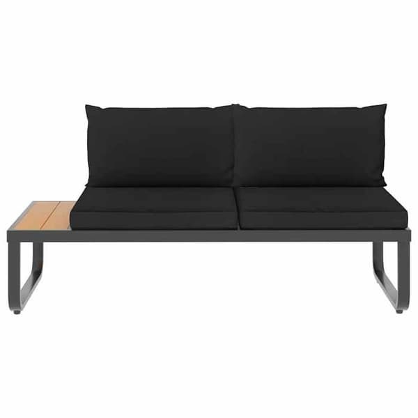 Hjørnesofa til haven - EKSKLUSIV HUS - 5 pladser - Aluminium - Puder - Grå