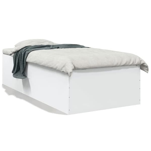 Maison Exclusive - Sengestel uden madras hvid 75x190 cm Vit