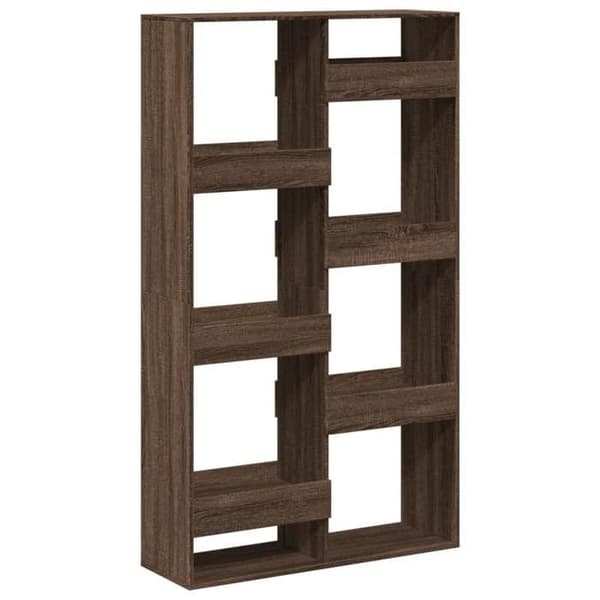 Maison Exclusive - Bibliotek i brunt egetræ 100x33x175 cm ingeniørtræ