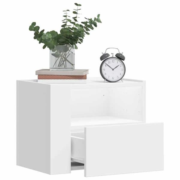 Maison Exclusive - Væghængte natborde 2 stk hvid 45x30x35 cm
