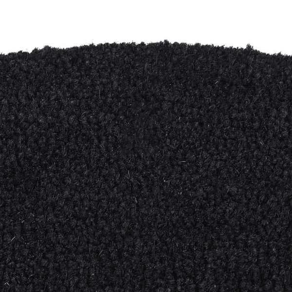 Maison Exclusive - Sort halvmåne dørmåtte 40x60 cm tuftet kokosfiber svart