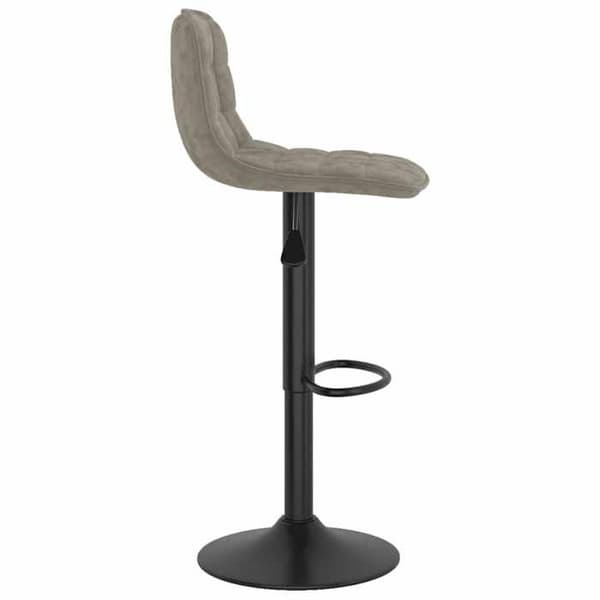 Maison Exclusive - Barstolar set om 2 ljusgrå sammet