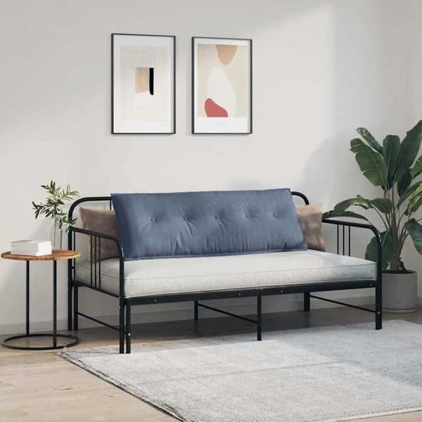 Maison Exclusive - Blå Ryggkudde 140 x 50 cm Tyg i ribbat sammet