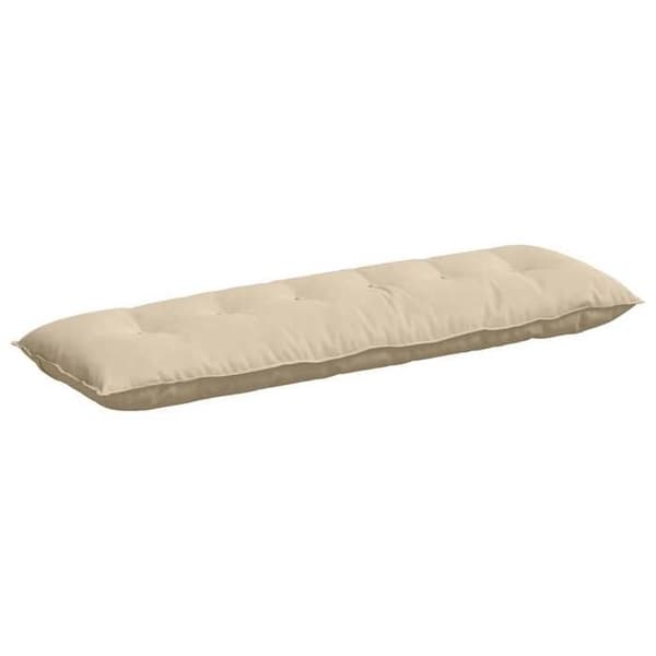 Maison Exclusive - Ryggkudde Creme 160 x 50 cm Mikrofiber