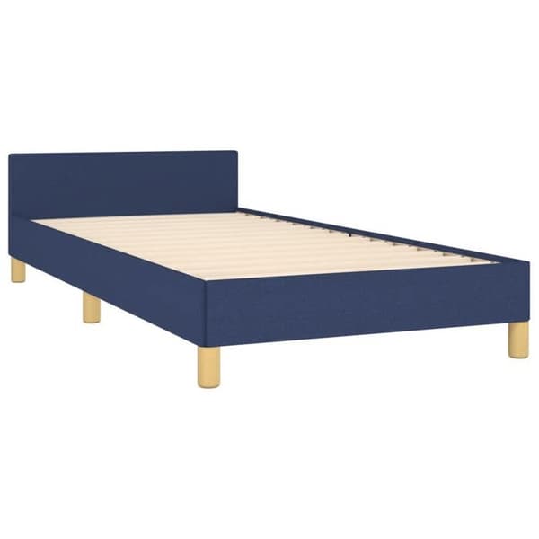 Maison Exclusive - Sengestel uden madras blå 100x200 cm stof