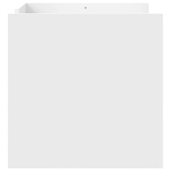 Maison Exclusive - Låg bord vit 80x50x50 cm ingenjörsträ Vit