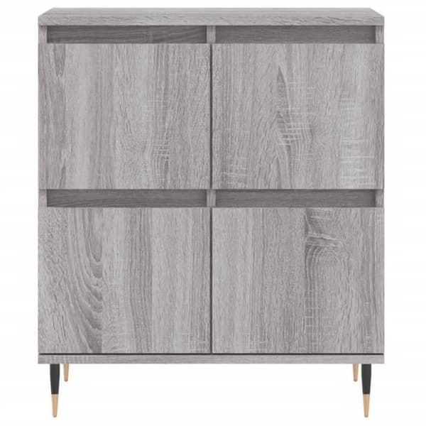 Maison Exclusive - Buffeter 2 stk sonoma grå ingeniørtræ sonoma grå