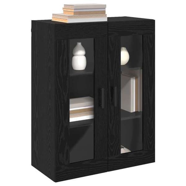 Maison Exclusive - Buffet Sort egetræ 69,5 x 34 x 90 cm Ingeniørtræ svart ek